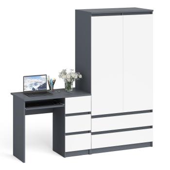 Графит/Белый