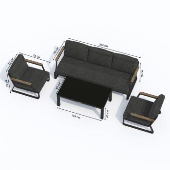 Лаунж зона Ideal Patio Estivo с трехместным диваном