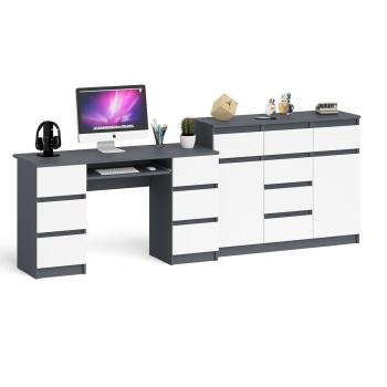 Графит/Белый