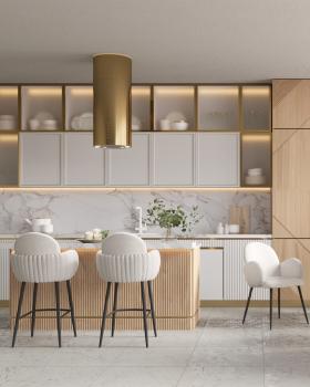 Стул полубарный STOOL GROUP Wave Stripes