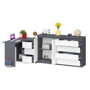 Стол компьютерный СВК Мори МС-16 правый + Комод МК1600.1