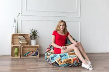 Кресло-мешок DreamBag Груша L (4 категория, Жаккард)