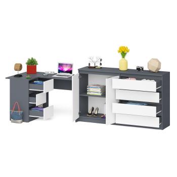 Стол компьютерный СВК Мори МС-16 левый + Комод МК1600.1