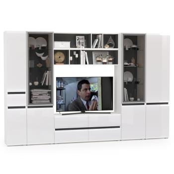 Гостиная Mobi Сидней Комплектация № 34 13.63 + 15.57 2шт + 13.200 + 13.201 2шт + 13.202