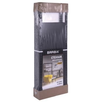 Стеллаж металлический BRABIX ГРАФИТ MS KD-195/40-6