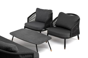 Лаунж-зона 5-местная плетеная из роупа (веревки) 4sis Верона