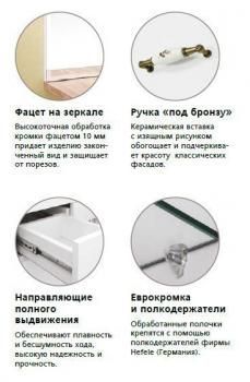 Зеркальный шкаф Style Line Олеандр-2 900/С