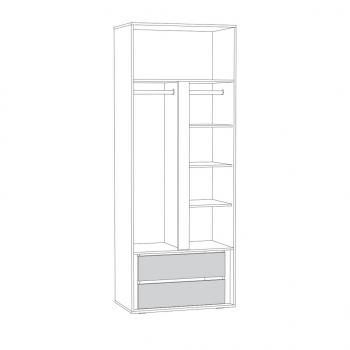 Шкаф двухстворчатый Mobi Муссон 13.198