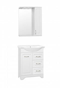 Тумба с раковиной Style Line Олеандр-2 65 (3 ящ.) + Умывальник Байкал 65