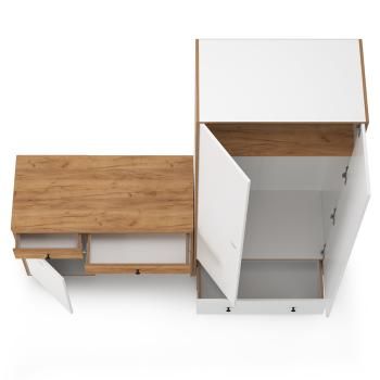 Набор мебели для школьника Mobi Вуди Компоновка № 21 12.42 + 13.138