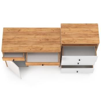 Стол письменный Mobi Вуди 12.42 + Комод 13.293