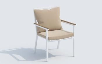 Обеденная группа Ideal Patio TELLA FESTA - стол тик 220/каркас белый