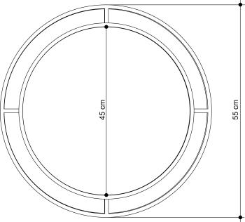 Зеркало настенное LEVE BUBBLE MIRROR