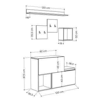 Обувница с вешалкой для одежды LEVE HOLDON HANGER
