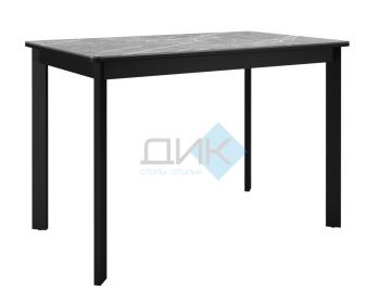 Керамика Серый мрамор/подстолье черное/опоры черные