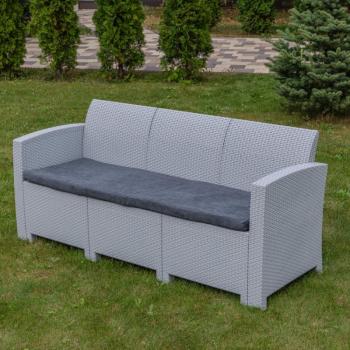 Цвет пластика: светло-серый/Цвет подушек:светло-серый