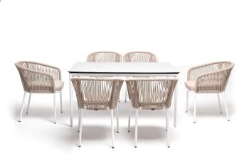 Обеденная группа на 6 персон со стульями марсель 4sis Малага