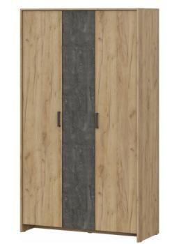Шкаф трехстворчатый для одежды Арника Лофт