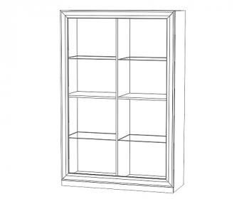 Шкаф-витрина низкая Мэрдэс ШВтН-ФСД-ФСД