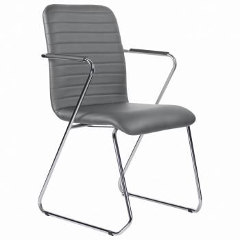 хром, экокожа, темно-серое