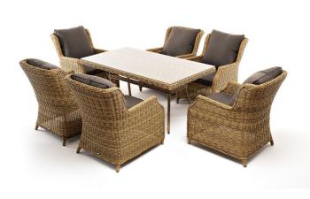 Обеденная группа плетеная из искусственного ротанга 4sis Неаполь