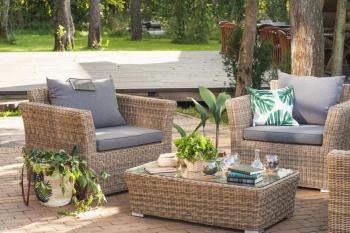 Журнальный столик из искусственного ротанга 4sis Капучино