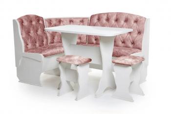 Белый/Велюр коралл