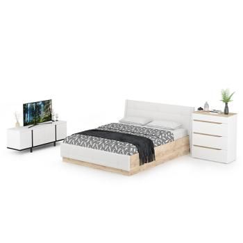 Кровать Mobi Муссон 11.28 + Комод 13.97 + Тумба ТВ 13.276