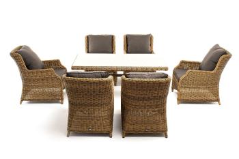 Обеденная группа плетеная из искусственного ротанга 4sis Неаполь