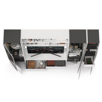 Гостиная Mobi Сидней Комплектация № 32 13.63 + 15.57 2шт + 13.201 2шт + 13.202