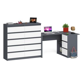 Графит/Белый