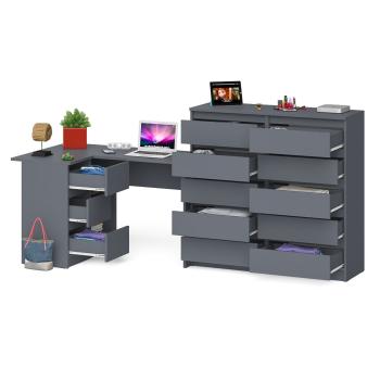 Стол компьютерный СВК Мори МС-16 левый + Комод МК1200.10