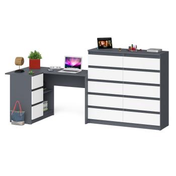 Графит/Белый