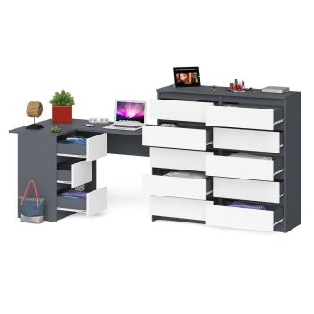 Стол компьютерный СВК Мори МС-16 левый + Комод МК1200.10