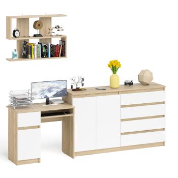 Дуб сонома/белый