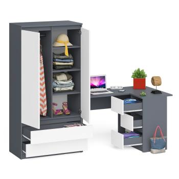 Стол компьютерный СВК Мори МС-16 правый + Шкаф МШ900.1