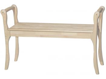 Скамья для прихожей Мебелик с подлокотниками Массив