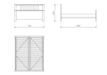 Кровать двуспальная Гуд Лакк Сага 160х200