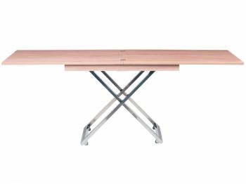 Стол-трансформер Levmar Cross D89/S79 Сонома/Нержавеющая сталь