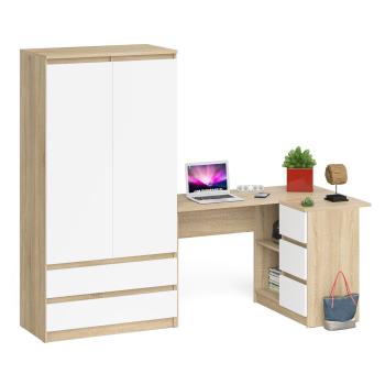 Дуб Сонома/Белый