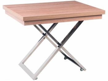 Стол-трансформер Levmar Cross D89/S79 Сонома/Нержавеющая сталь