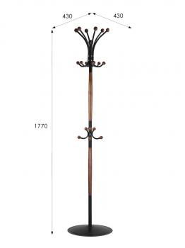 Вешалка напольная Мебелик Д 1 ЛАЙТ