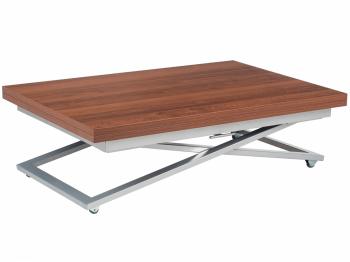 Стол-трансформер Levmar Compact MW D44/S59 Миланский орех/Серебро