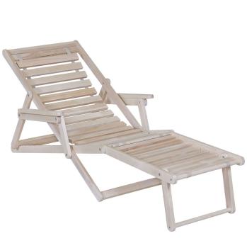 Шезлонг с подлокотниками Мебелик