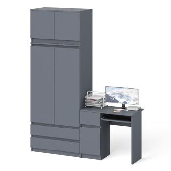 Стол компьютерный СВК Мори МС-1 левый + Шкаф МШ900.1 + Антресоль МА900.1