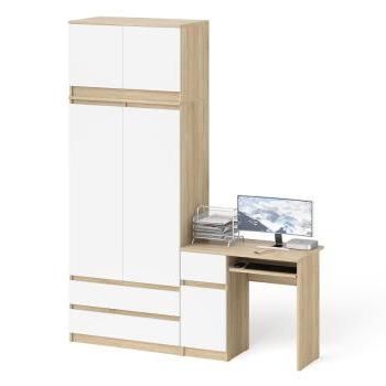 Дуб Сонома/Белый