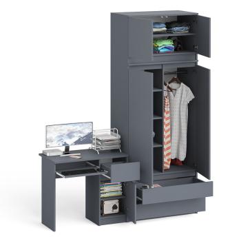 Стол компьютерный СВК Мори МС-1 правый + Шкаф МШ900.1 + Антресоль МА900.1