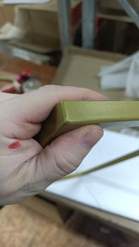 Стол придиванный Агами Голд Белый мрамор 2 (У)