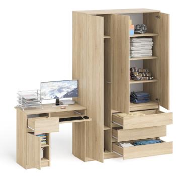 Стол компьютерный СВК Мори МС-1 правый + Шкаф МШ1200.1