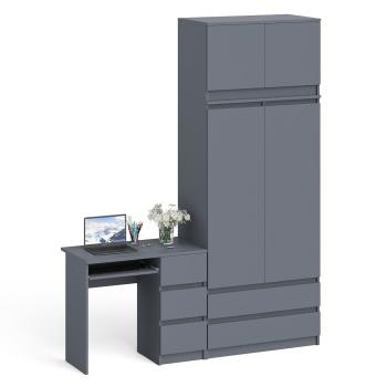 Стол компьютерный СВК Мори МС-6 правый + Шкаф МШ900.1 + Антресоль МА900.1